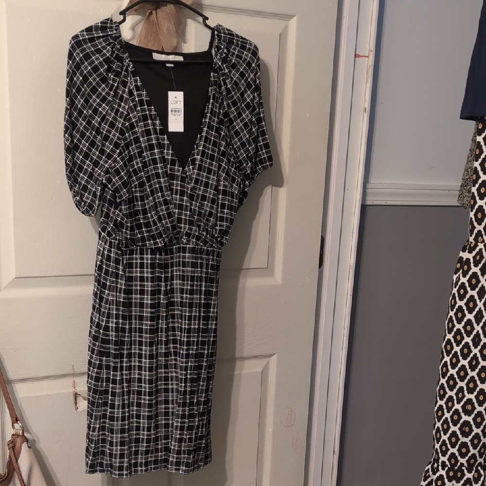Black and White Checkered Dress